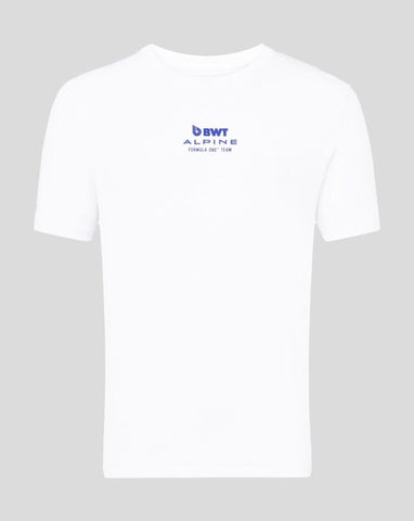 Alpine Racing F1 Pierre Gasly Relaxed Fit T-Shirt- White/French Navy