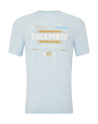 Alpine Racing F1 Franco Colapinto Relaxed Fit T-Shirt- White/Blue Ice
