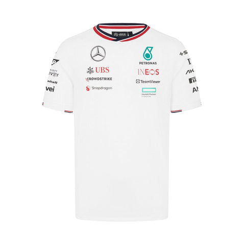 Mercedes AMG Petronas F1  Men's Team T-Shirt - White/Black