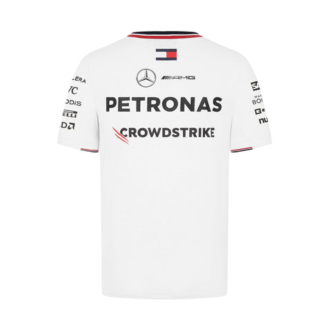Mercedes AMG Petronas F1  Men's Team T-Shirt - White/Black