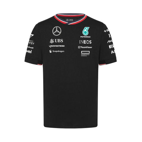 Mercedes AMG Petronas F1  Men's Team T-Shirt - White/Black