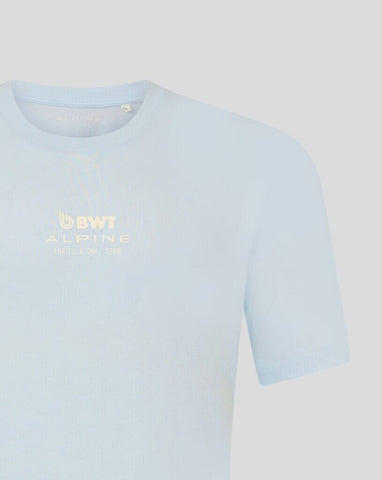 Alpine Racing F1 Franco Colapinto Relaxed Fit T-Shirt- White/Blue Ice