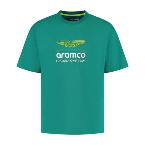 Aston Martin F1 Men's Large Logo T-Shirt - Green