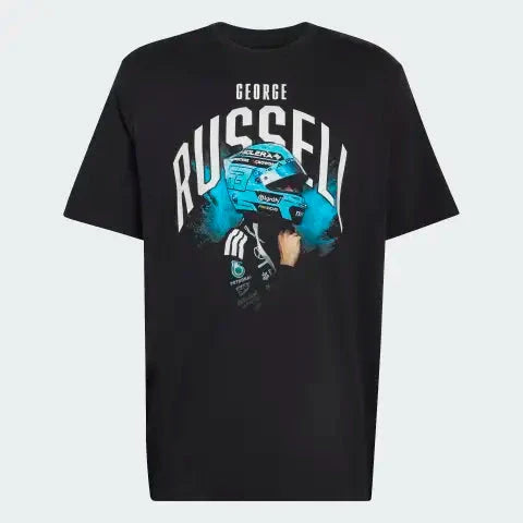Mercedes - AMG Petronas Formula One George Russell Men's Graphic T-Shirt - Black