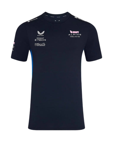 Alpine Racing F1 2025 Men's Team T-Shirt- Navy