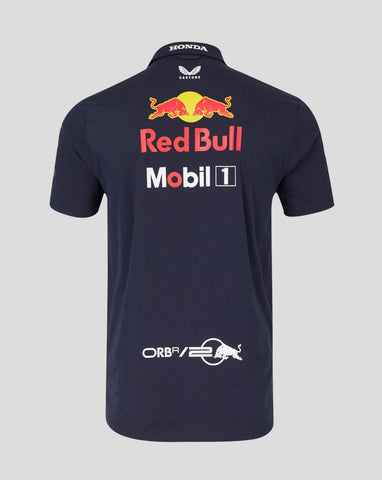 Red Bull Racing F1 Men's Team Button Down Shirt- Navy