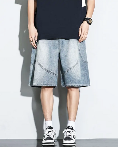 Baggy Denim Shorts Mens