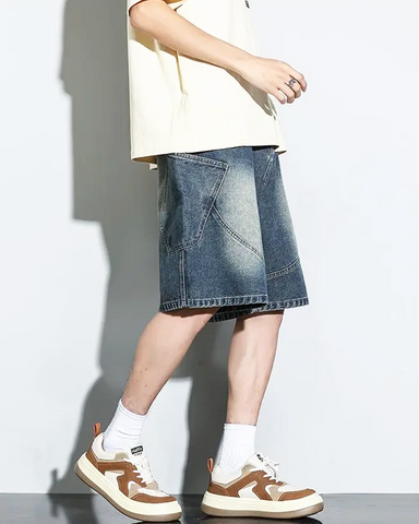 Baggy Denim Shorts Mens