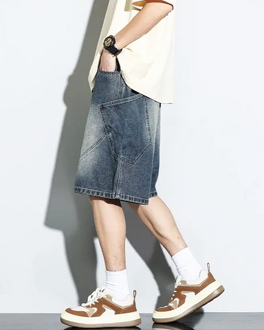 Baggy Denim Shorts Mens
