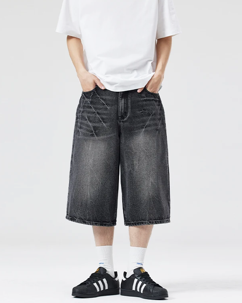 Baggy Jean Shorts Mens
