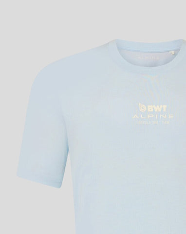 Alpine Racing F1 Franco Colapinto Relaxed Fit T-Shirt- White/Blue Ice