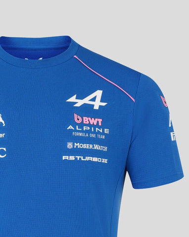 Alpine Racing F1 2026 Men's Team Set Up T-Shirt - Lapis Blue